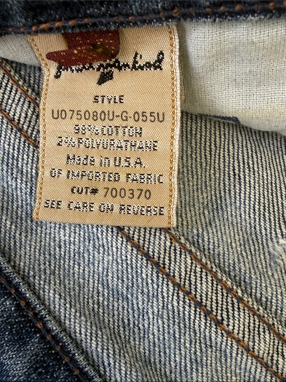 7 For All Man Kind Y2K Distressed Medium Wash Bootcut Jeans Low Rise #700370-28W - Picture 12 of 14